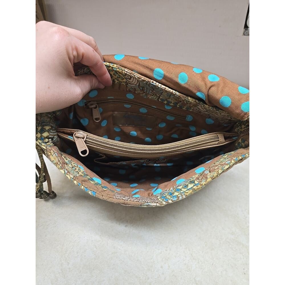 Vtg Donna Sharp Mixed Pattern Patchwork Quilted B… - image 4